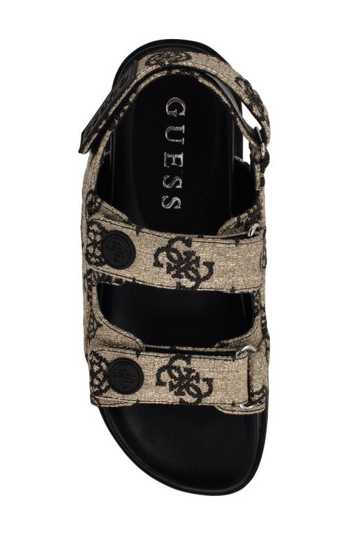 Guess Fadey Slingback Platform Sandal In Black