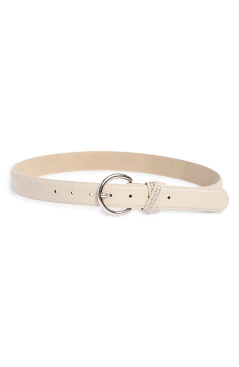 Studio Stud X Keeper Faux Leather Belt