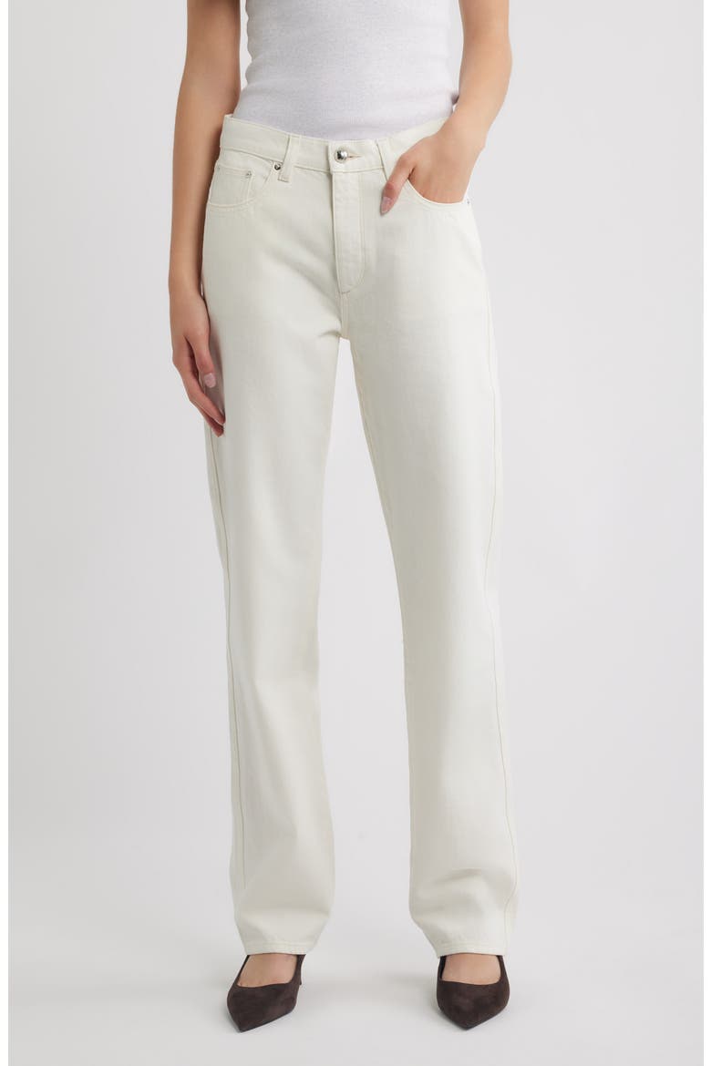 Cate Classic Straight HIGHLUXE™ Jeans, Main, color, EGGSHELL