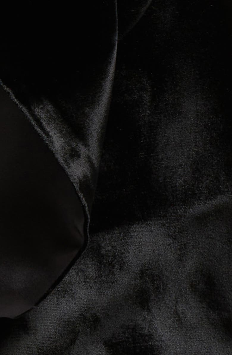 TOM FORD Fringe Satin Scarf, Alternate, color, Black