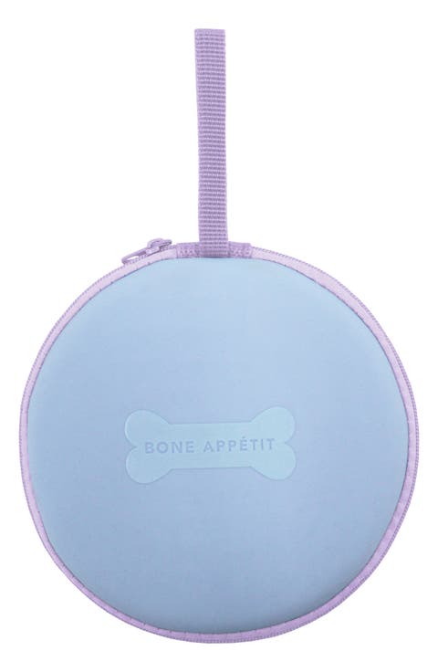 Zipper Double Travel Bowl