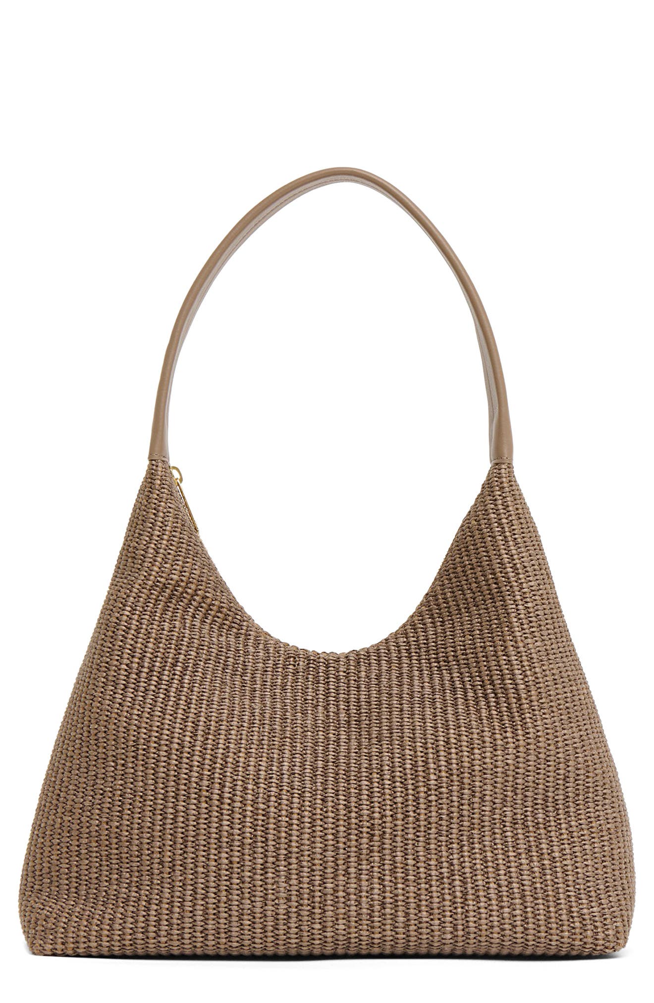 Mansur Gavriel Candy Woven Raffia Hobo Bag, Main, color, Anise