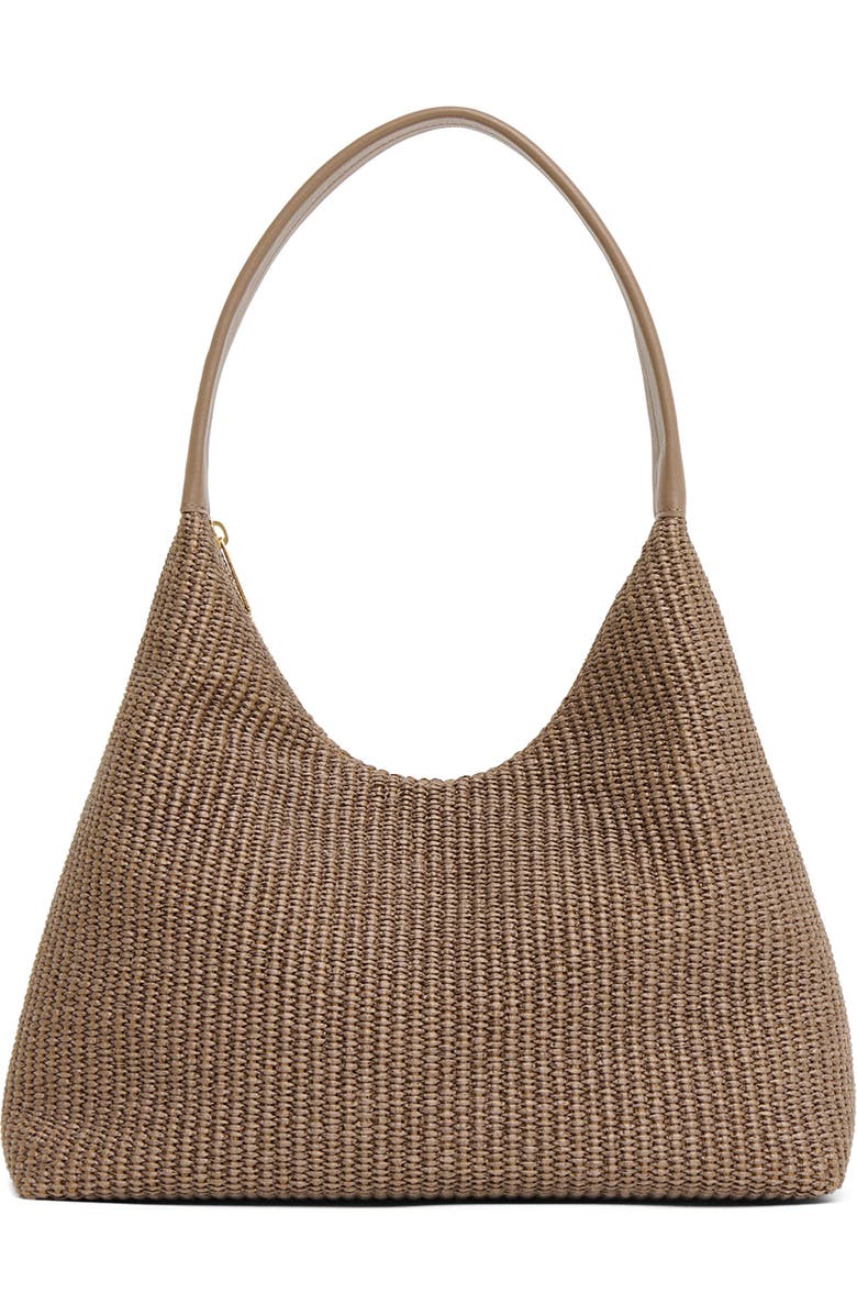 Mansur Gavriel Candy Woven Raffia Hobo Bag, Main, color, Anise