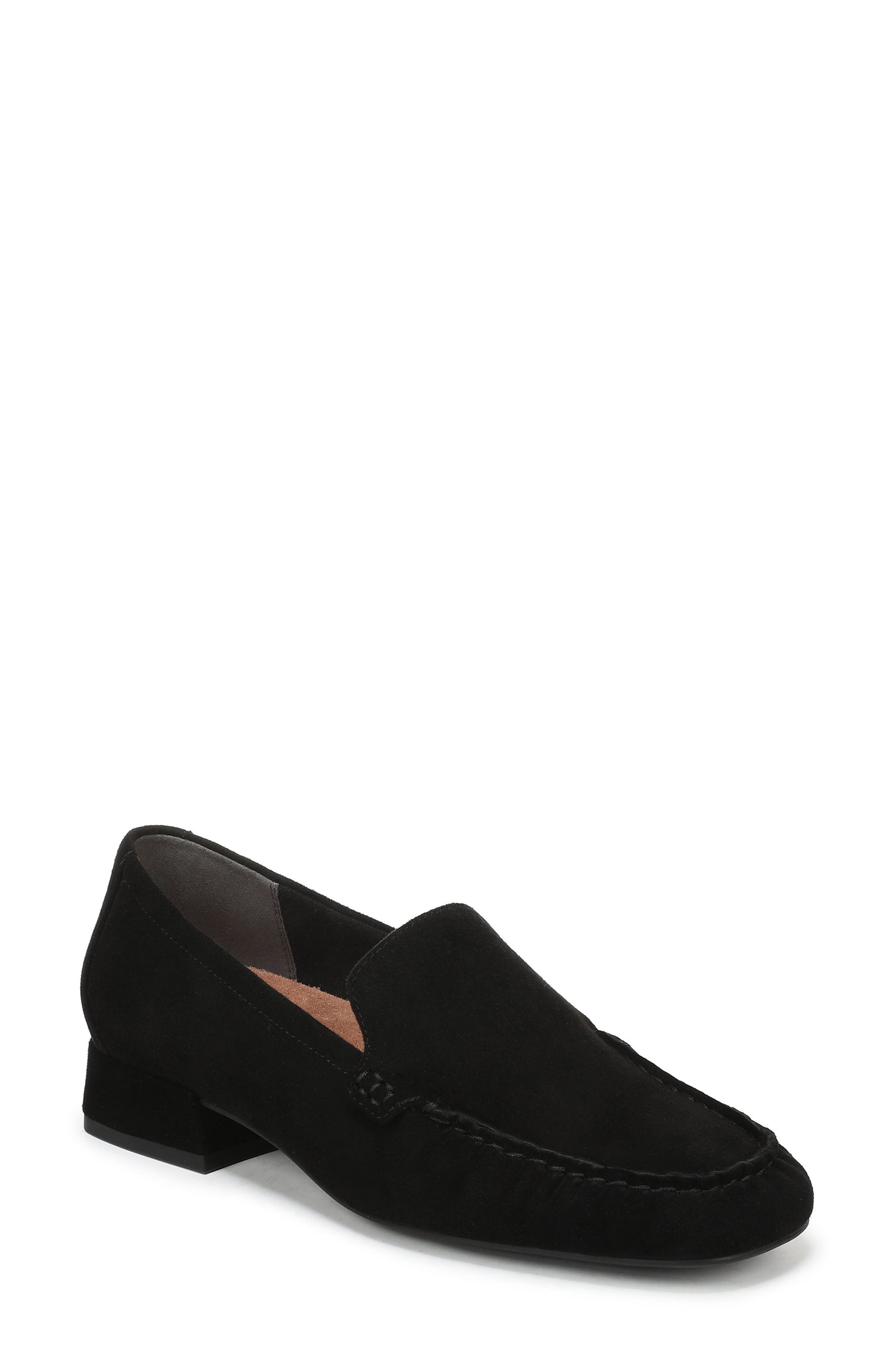 Pilar Loafer, Main, color, BLACK SUEDE