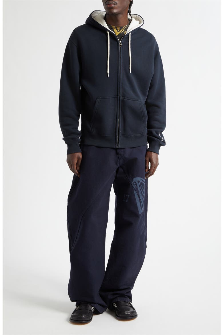 x Guinness French Terry Logo Hoodie, Alternate, color, WASHED BLACK