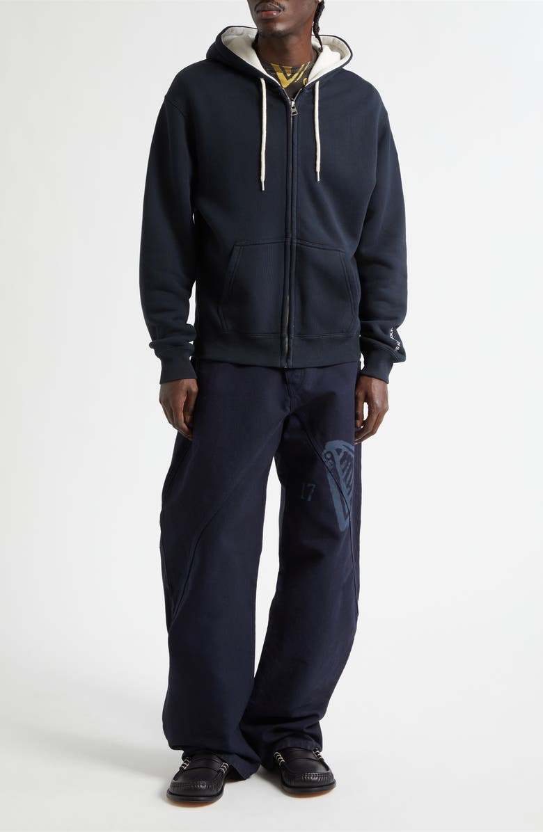 JW Anderson x Guinness French Terry Logo Hoodie, Alternate, color, Washed Black