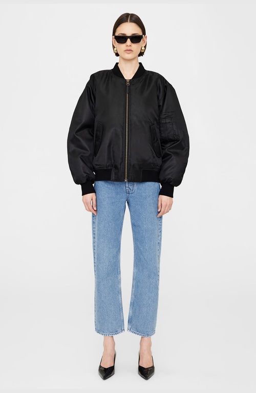 Anine Bing Leon Bomber In Black