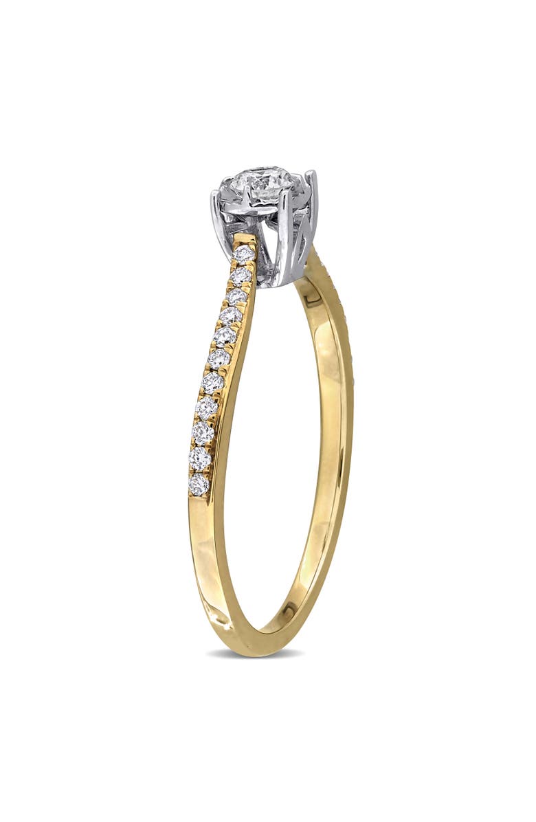 Julianna B. 1/4 ctw Lab-Grown Diamond Bypass Ring 18k, Alternate, color, Yellow Gold