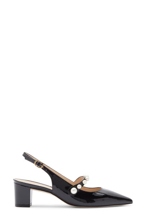 Stuart Weitzman Pia Mary Jane Slingback Pump In Black