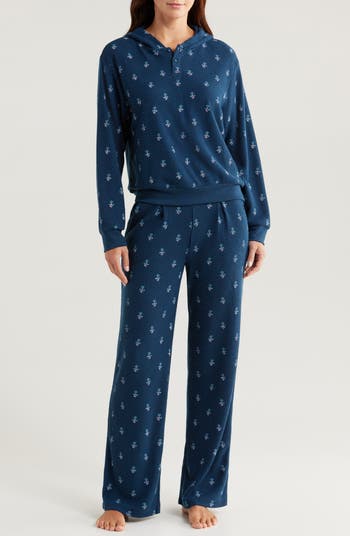 PJ Salvage Hooded Thermal Pajamas Nordstrom