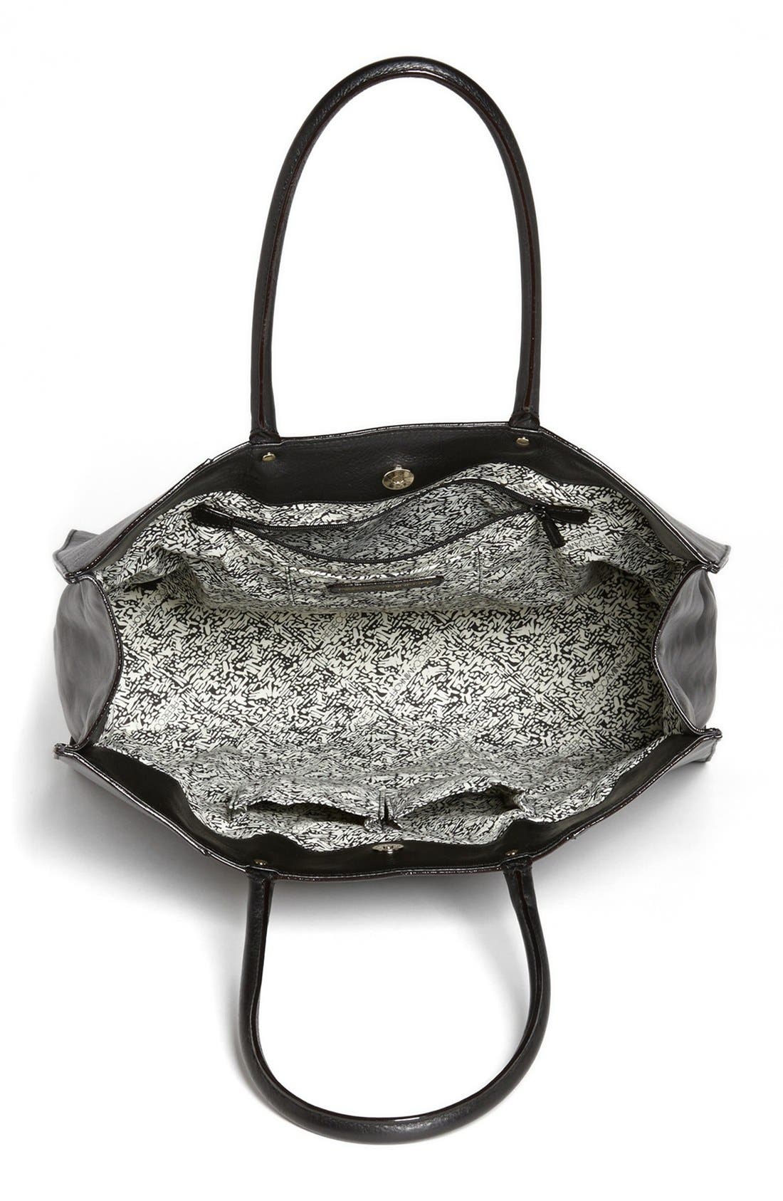 'Large MAB' Tote, Alternate, color, BLACK/ GOLD