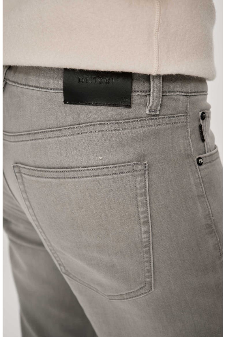 Russell DL Ultimate Knit Slim Straight Jeans, Alternate, color, WASHED GREY KNIT