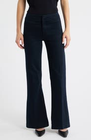 PAIGE Leenah Welt Pocket High Waist Wide Leg Jeans