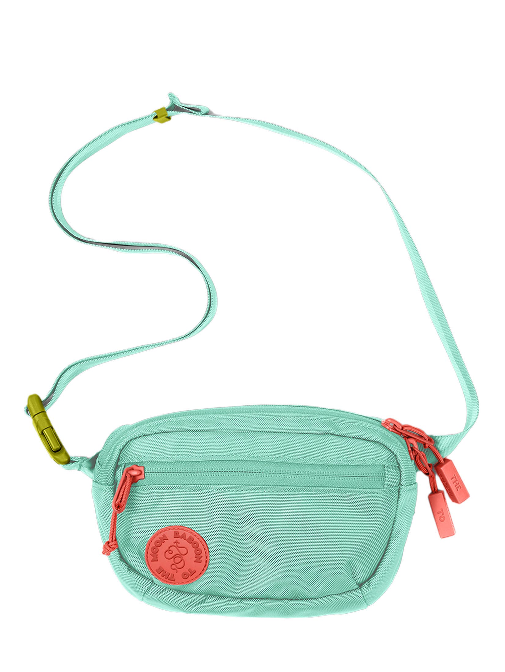 Baboon to the Moon Fannypack Mini 1.5L, Main, color, Aqua Drift