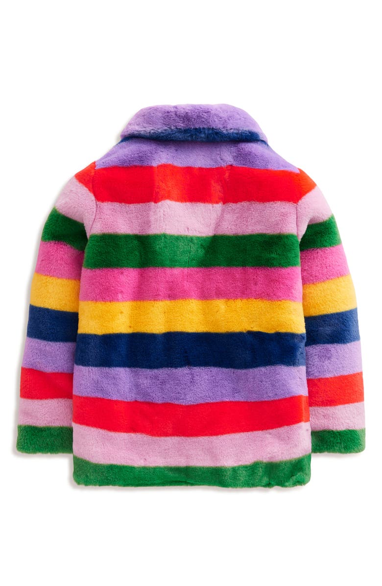 Mini Boden Kids' Fun Faux Fur Coat, Alternate, color, 