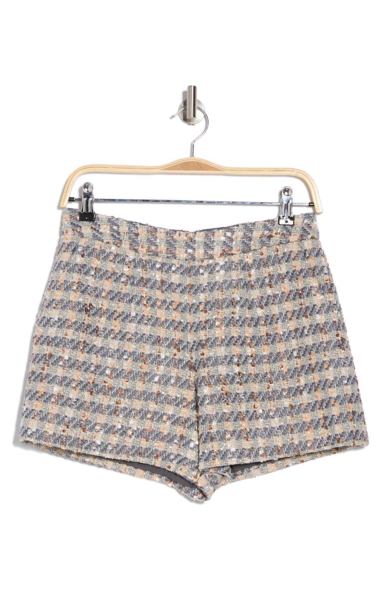 L'AGENCE Ashton Tweed Shorts, Alternate, color,