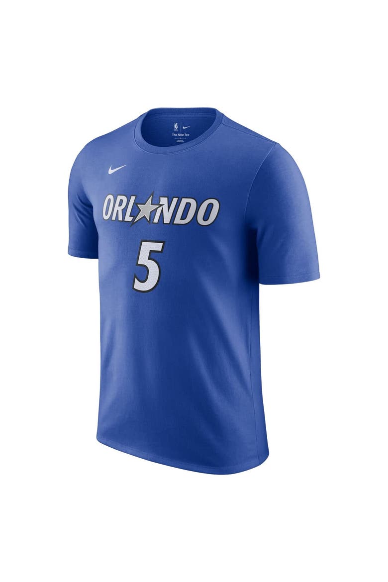 Men's Nike Paolo Banchero Blue Orlando Magic Icon Edition Name & Number T-Shirt, Alternate, color, Blue