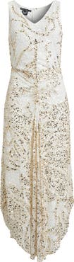 Pisarro Nights Embellished Sleeveless Evening Dress