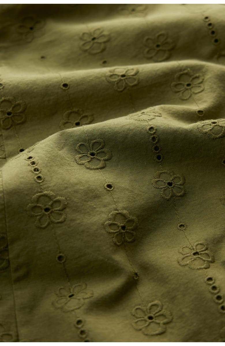 Seasalt Cornwall Garden House Eyelet Embroidered Midi Dress, Alternate, color, Creek