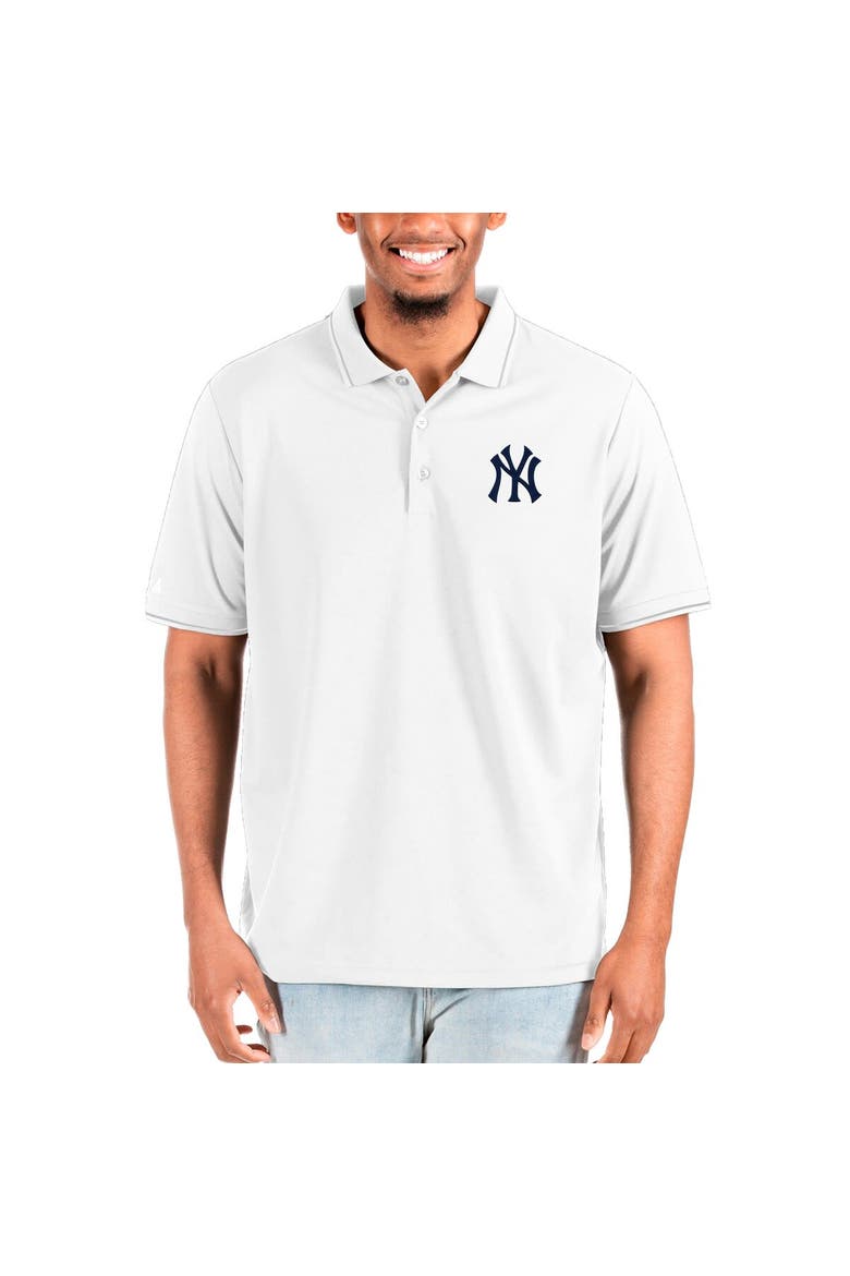 Men's Antigua White New York Yankees Big & Tall Affluent Polo, Main, color, White