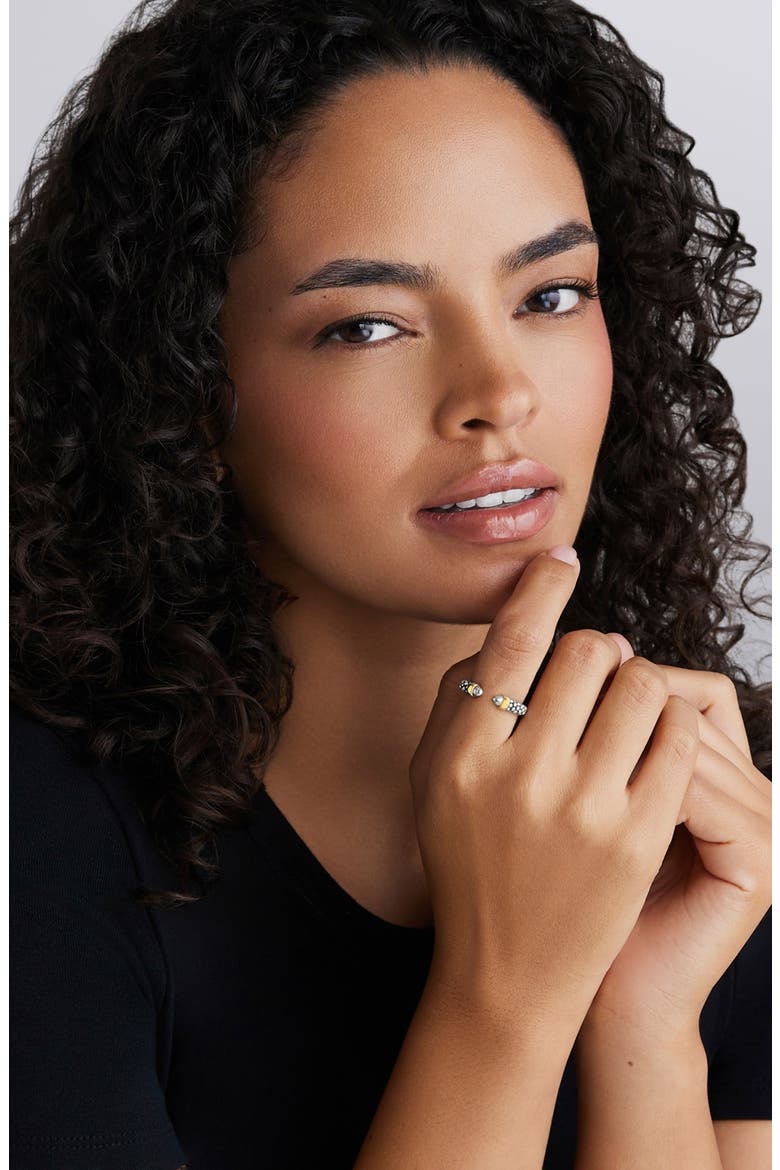 Signature Caviar Versa Ring, Alternate, color, GOLD