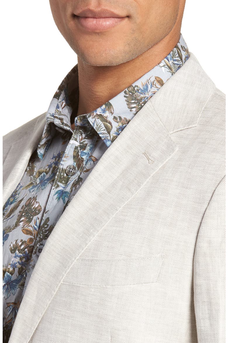 Alfredton Place Linen Blazer, Alternate, color, NATURAL
