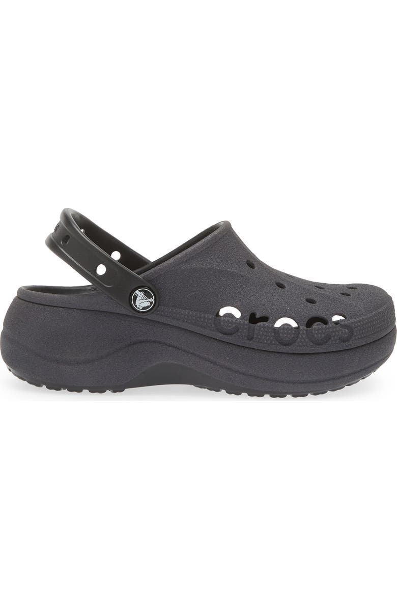 CROCS Baya Platform Glitter Clog, Alternate, color,