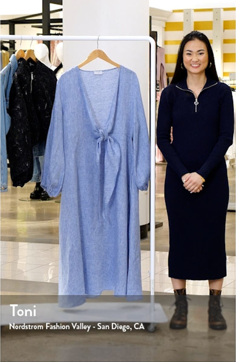 HARSHMAN Novella Long Sleeve Cotton & Linen Midi Dress | Nordstromrack HARSHMAN Novella Long Sleeve Cotton & Linen Midi Dress | Nordstromrack