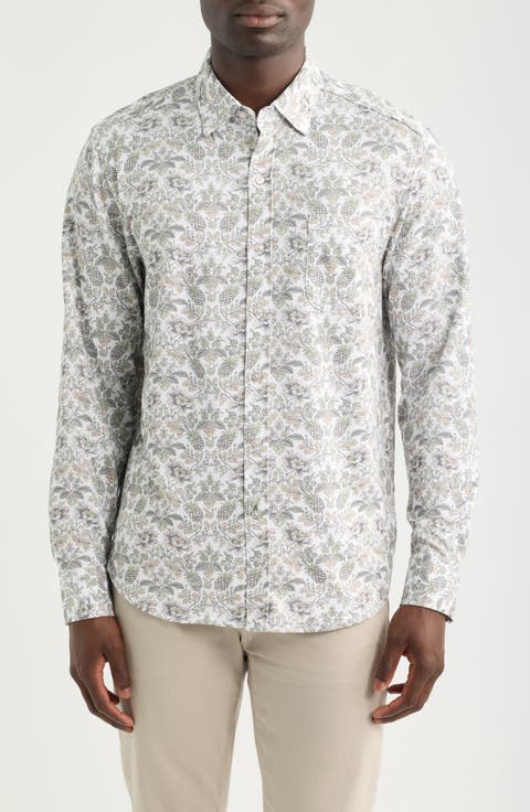 San Lucio Pina Resort Long Sleeve Button Up Shirt