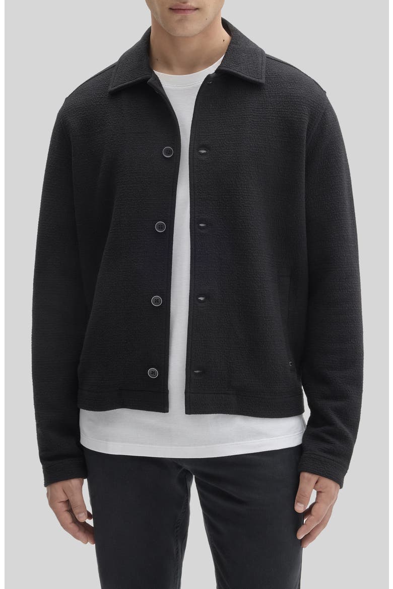 Dumas Button Front Jacket, Main, color, BLACK