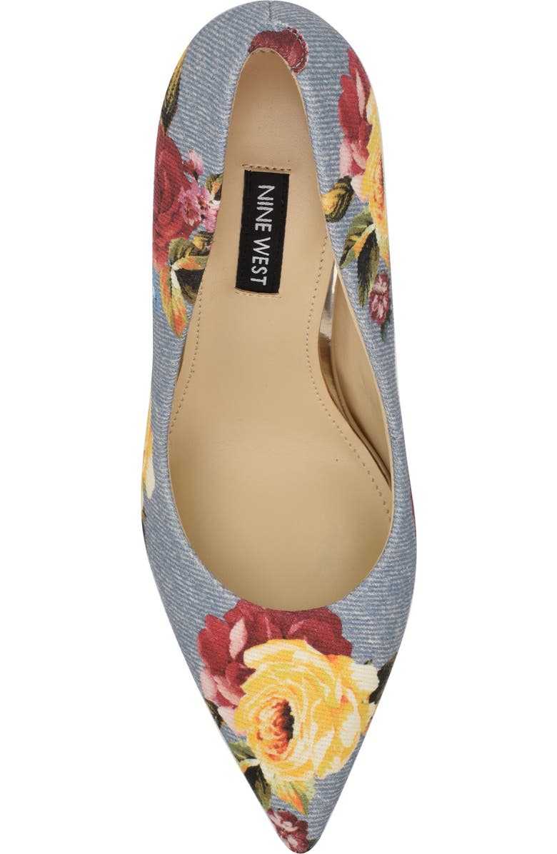 Nine West Fresh Pointed Toe Pump, Alternate, color, Medium Blue 421