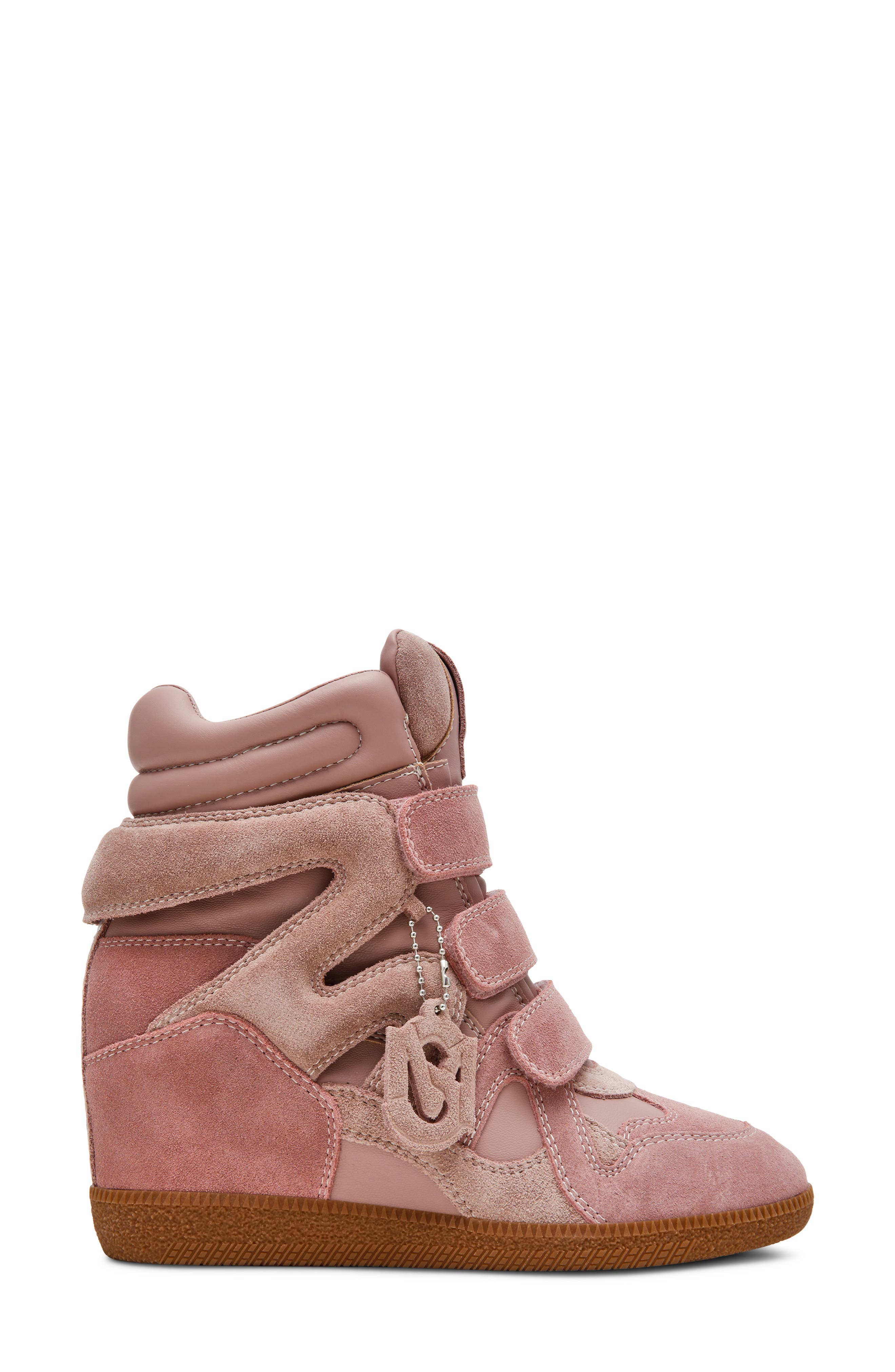 Mavis Wedge High Top Sneaker, Alternate, color, PNK MULTI
