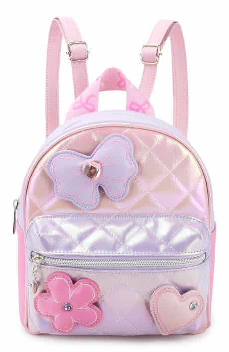 Bow Appliqué Quilted Mini Backpack