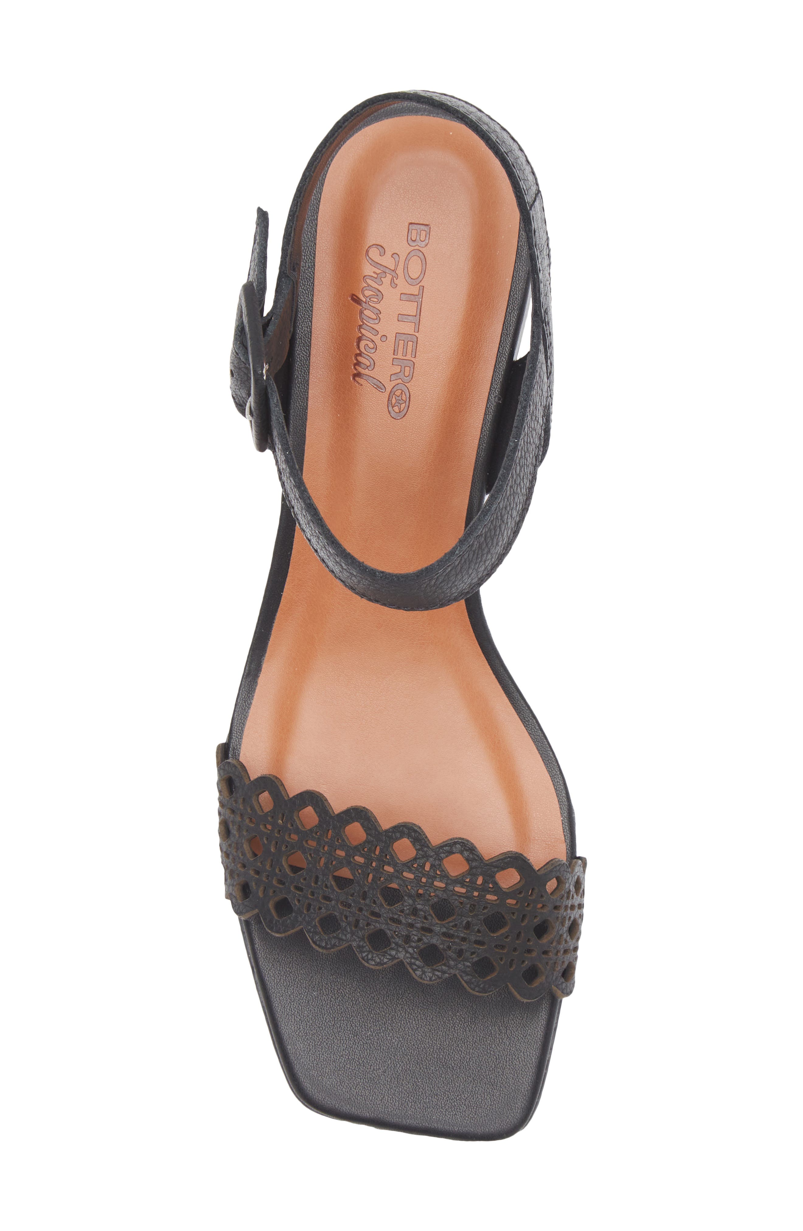 Bottero Catia Ankle Strap Sandal, Alternate, color, Preto