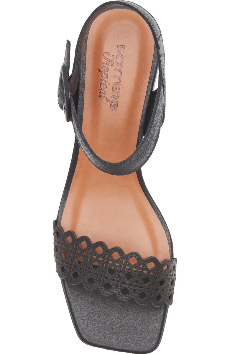 Bottero Catia Ankle Strap Sandal, Alternate, color, Preto