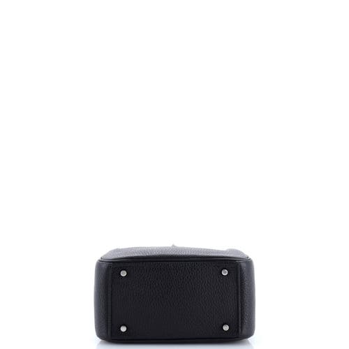 Pre-owned Hermes Hermes Lindy Bag Clemence Mini In Black