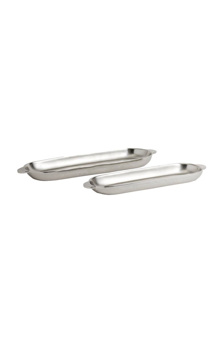The Collective Nickel Long Trays Set of 2, Main, color, Nickel