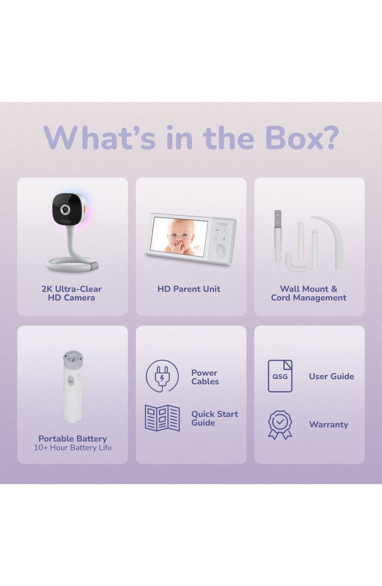 Hubble Connected GoBaby AI Portable Pro Baby Monitor, Alternate, color, 