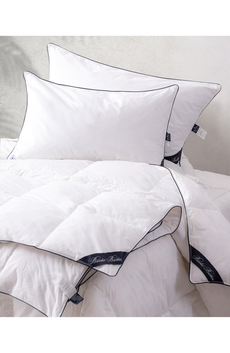 Brooks Brothers Goose Down Fill Comforter, Alternate, color, White
