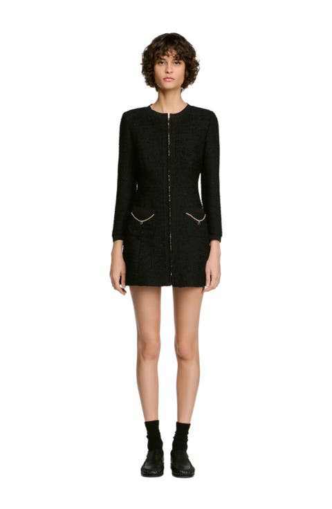 Short Dress With Metal Chain