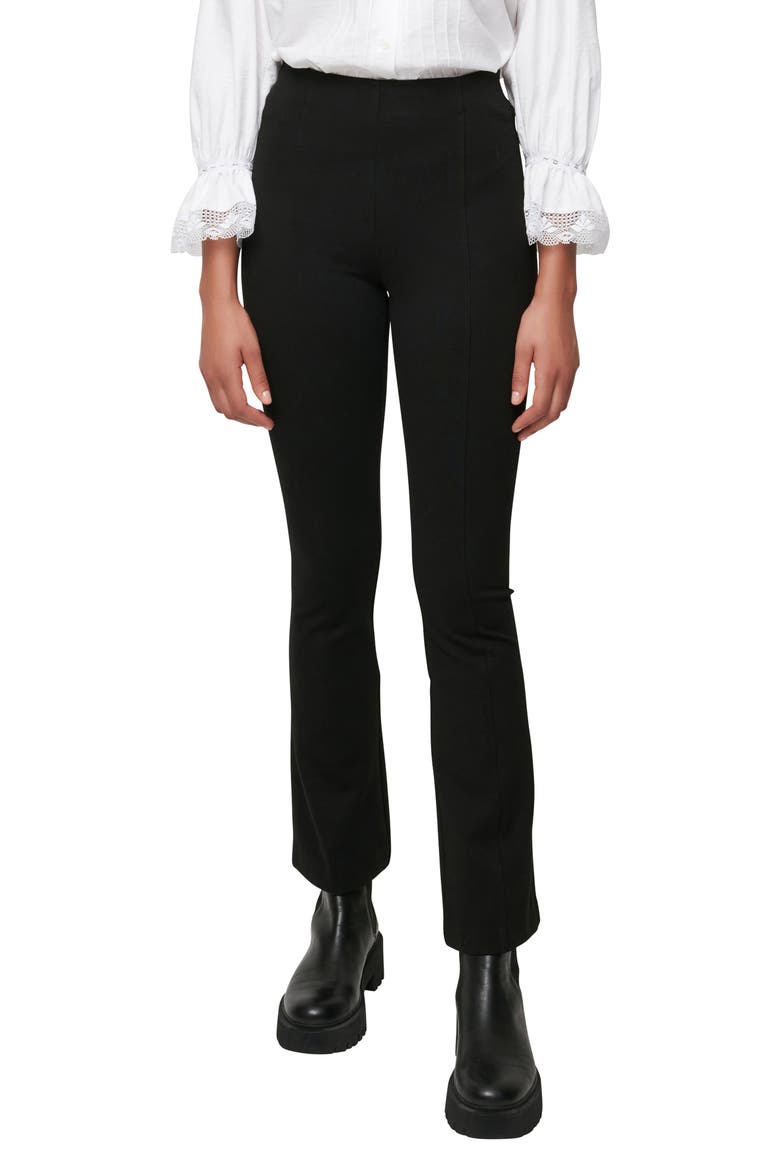 Pome Flare Leggings, Main, color, BLACK
