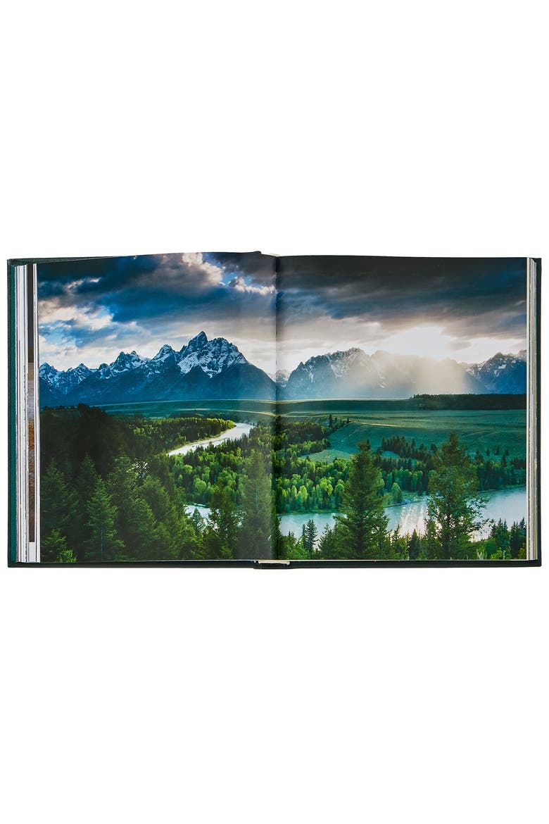 America's National Parks Leather Coffee Table Book, Alternate, color, Green