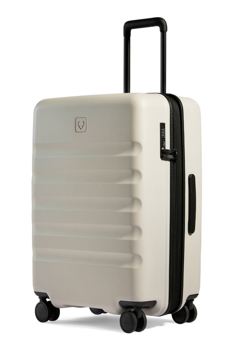 Icon Stripe Medium Suitcase, Alternate, color, Taupe