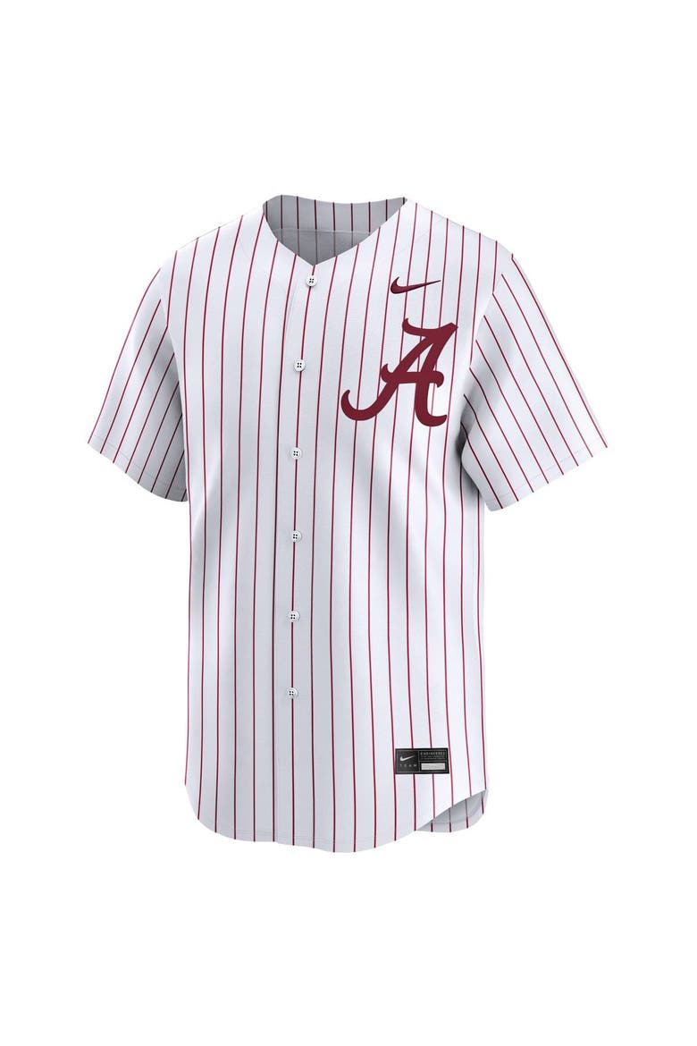 Men's Nike White Alabama Crimson Tide College Limited Baseball Jersey, Alternate, color, White