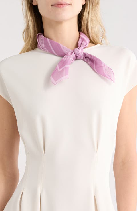 Logo Silk Square Scarf