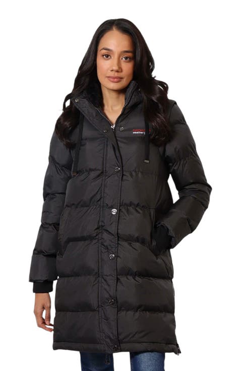 Women's Long Heavyweight 2 in 1 Puffer Jacket and Vest
