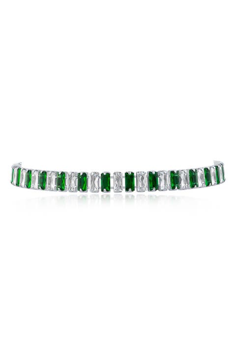 Crystal Baguette Tennis Bracelet
