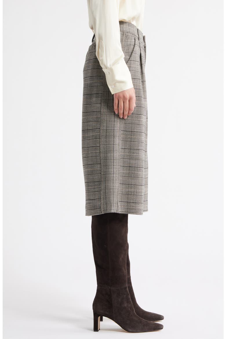 Skyrise Glen Plaid Relaxed Fit Culottes, Alternate, color, BIRCH BLACK MULTI
