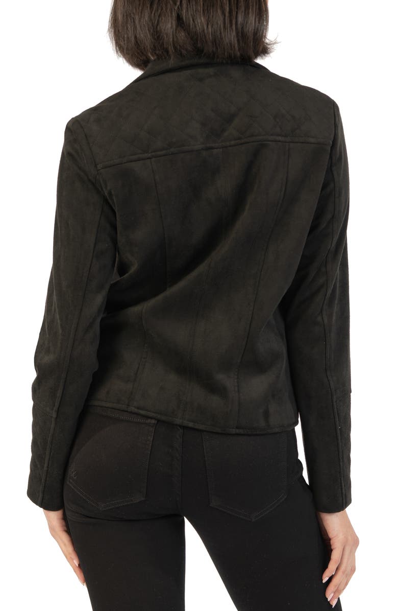 KUT from the Kloth Marlowe Faux Suede Moto Jacket, Alternate, color,