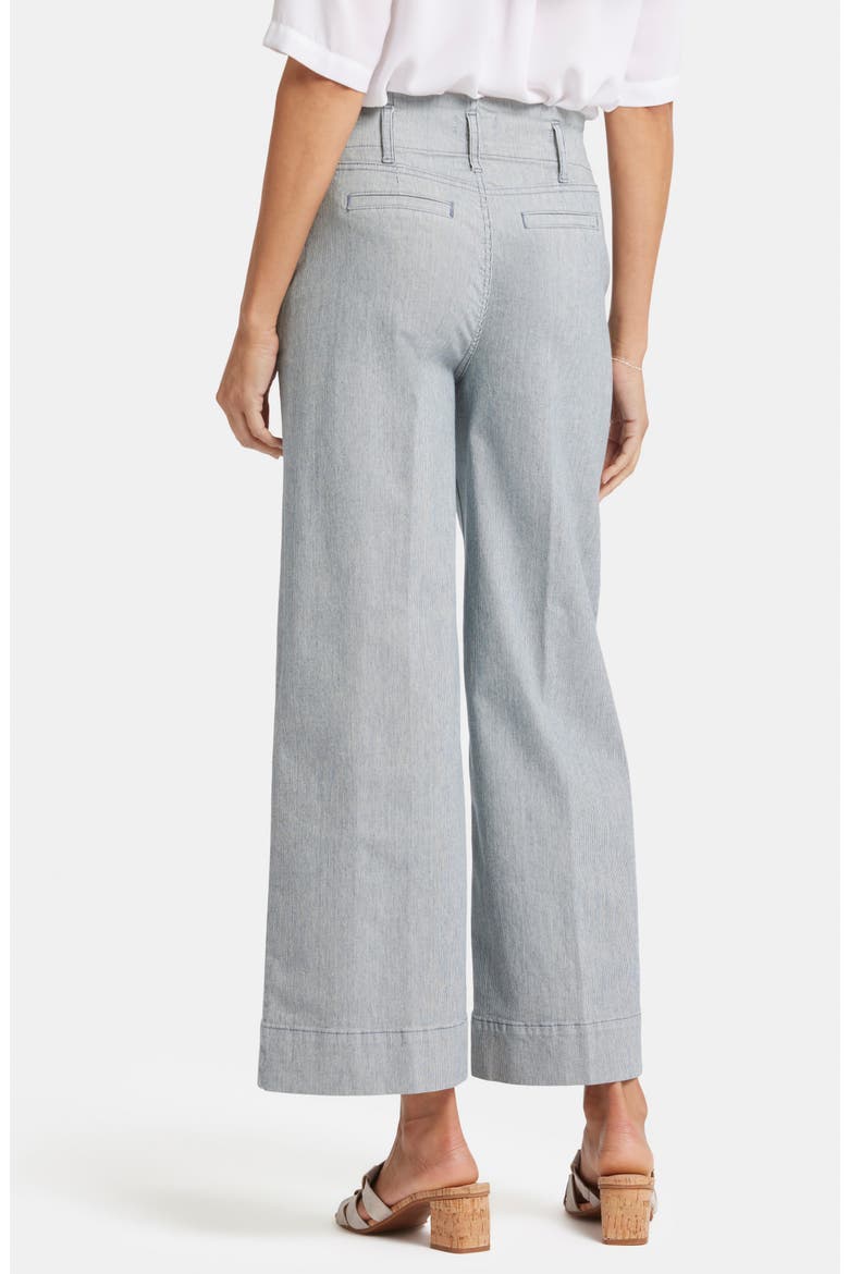 Mona Pinstripe High Waist Crop Wide Leg Jeans, Alternate, color, CANYON RIVER STRIPE